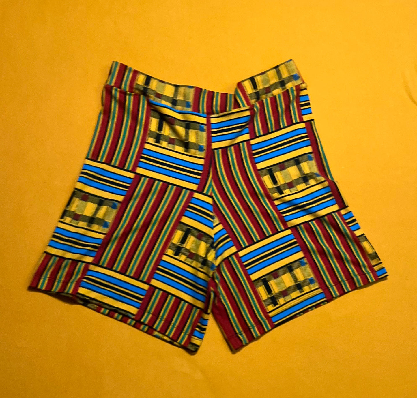 Red Kente short set