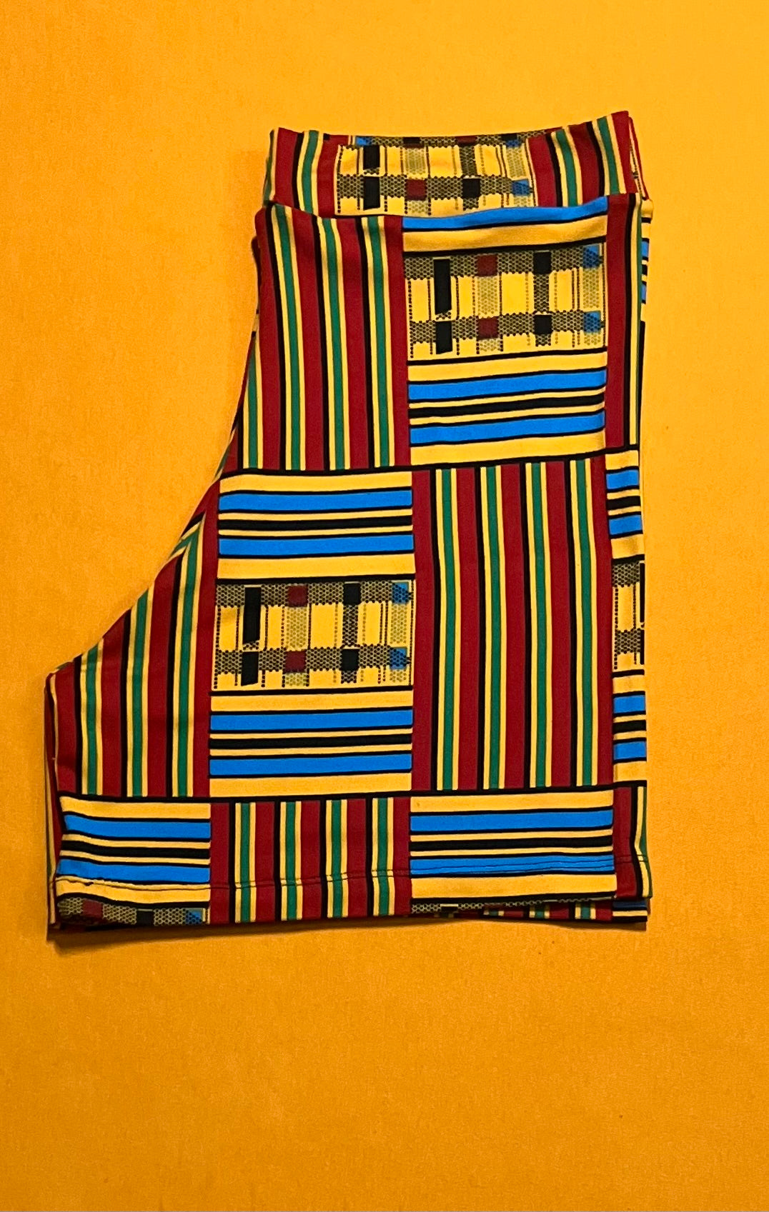 Red Kente short set