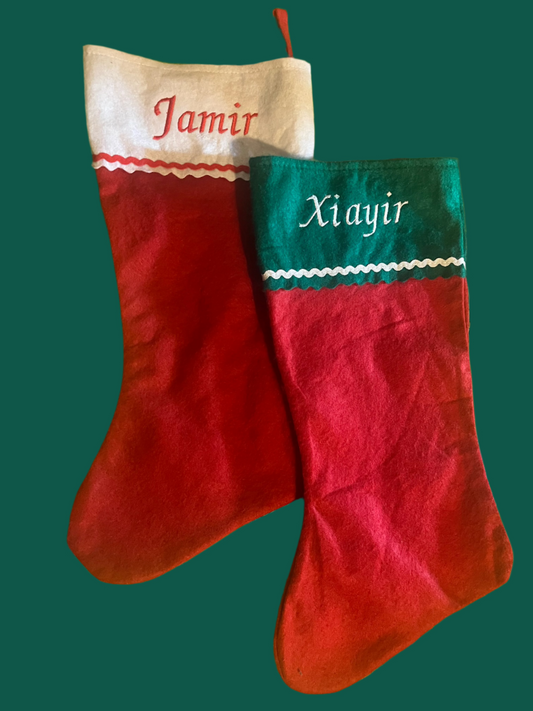 Personalized Embroidered Christmas Stockings