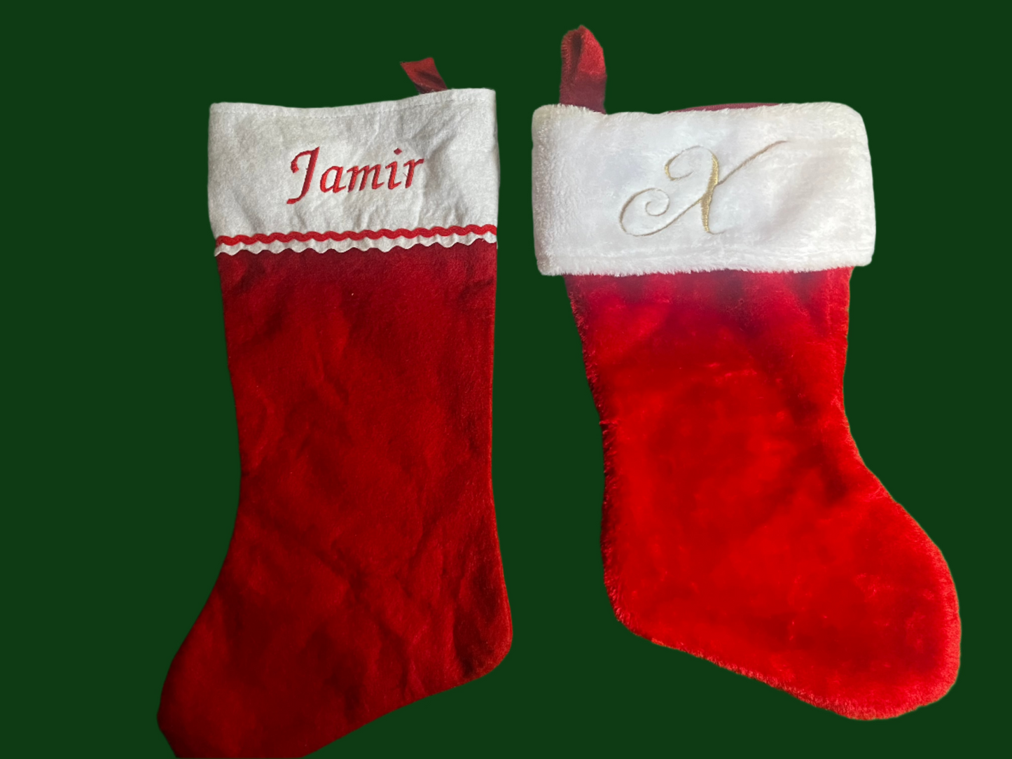 Personalized Embroidered Christmas Stockings